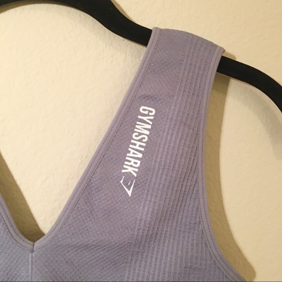 GYMSHARK POWER DOWN SPORTS BRA- BLUE STEEL - Picture 5 of 7